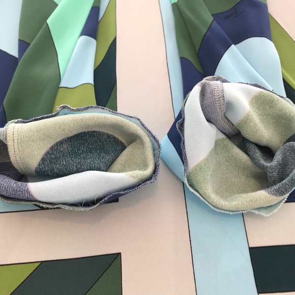 EMILIO PUCCI GREEN MULTI ICONIC PRINT CONVERTIBLE DRESS SIZE IT 42 / US 8 NWOTS! - Picture 14 of 17